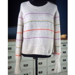 Anthropologie Angie Striped Sweater L